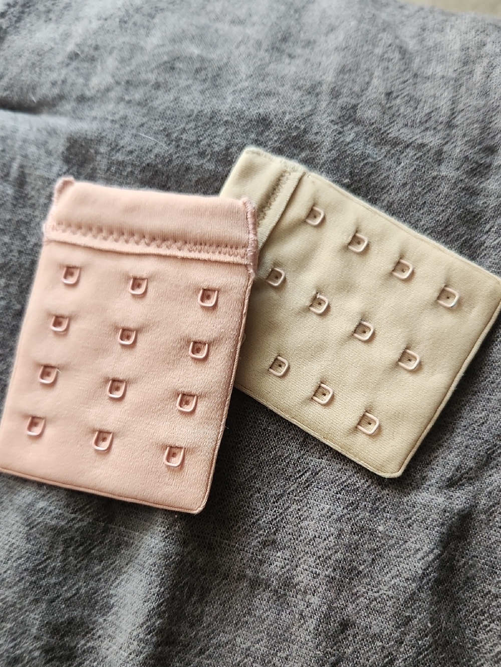 Knix 3 Prong Bra Extender Set in Blush Pink and Beige